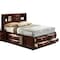 Global Furniture Usa Transitional  Linda Merlot Queen Bed 3021 - alternate 5